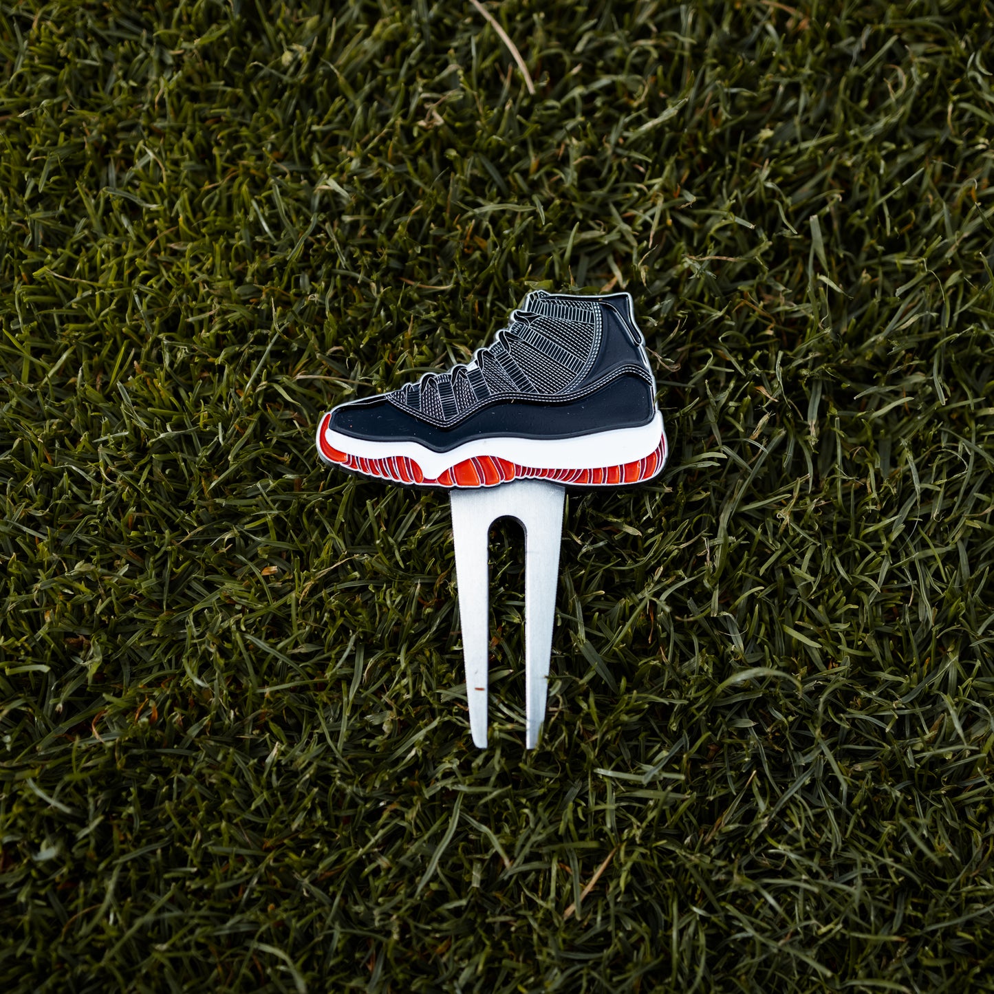 AJ 11 Sneaker Inspired Divot Repair Tool