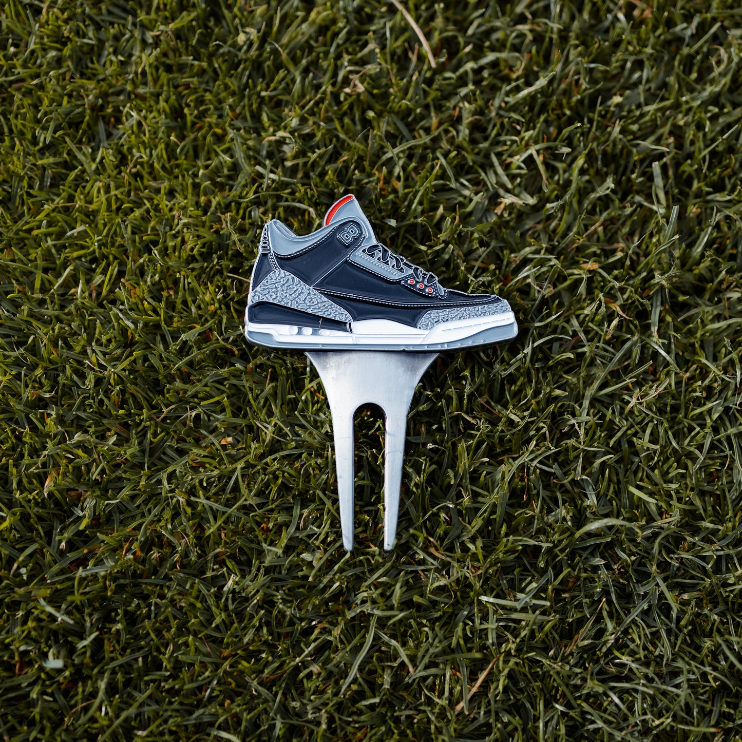 AJ 3 Sneaker Inspired Divot Repair Tool