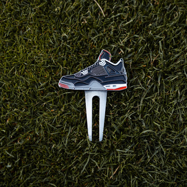 AJ 4 Sneaker Inspired Divot Repair Tool - Yippy Golf